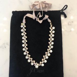 J. Crew White and Gold Necklace